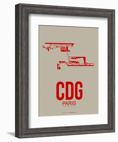 Cdg Paris Poster 2-NaxArt-Framed Art Print