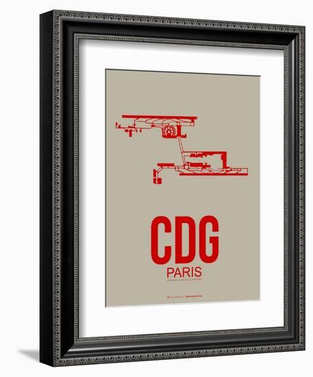 Cdg Paris Poster 2-NaxArt-Framed Art Print