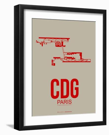 Cdg Paris Poster 2-NaxArt-Framed Art Print