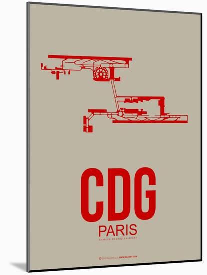 Cdg Paris Poster 2-NaxArt-Mounted Art Print