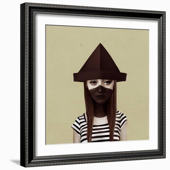 Ceci N'Est Pas Un Chapeau-Ruben Ireland-Framed Premium Giclee Print