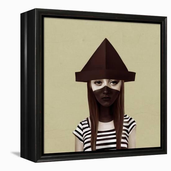 Ceci N'Est Pas Un Chapeau-Ruben Ireland-Framed Stretched Canvas