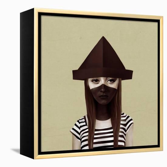 Ceci N'Est Pas Un Chapeau-Ruben Ireland-Framed Stretched Canvas