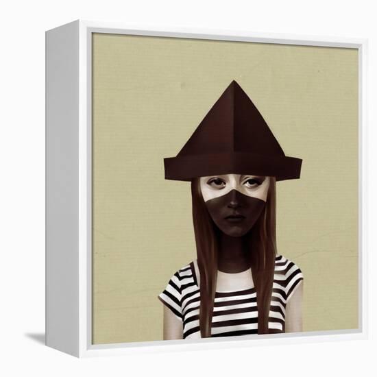 Ceci N'Est Pas Un Chapeau-Ruben Ireland-Framed Stretched Canvas