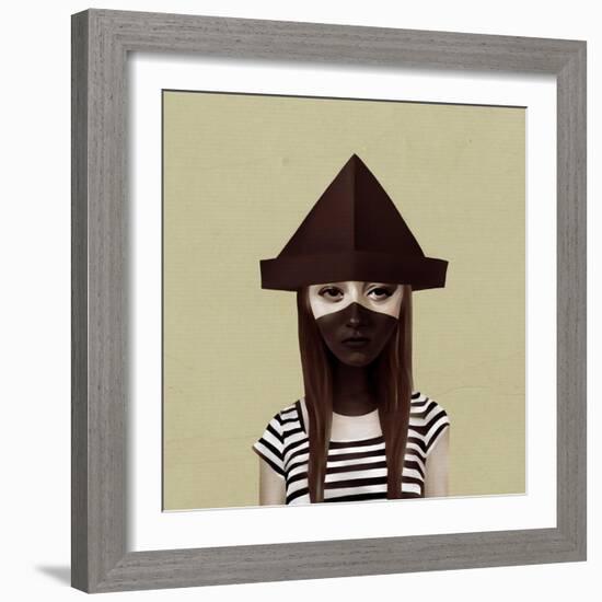 Ceci N'Est Pas Un Chapeau-Ruben Ireland-Framed Art Print