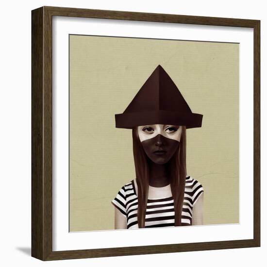 Ceci N'Est Pas Un Chapeau-Ruben Ireland-Framed Art Print