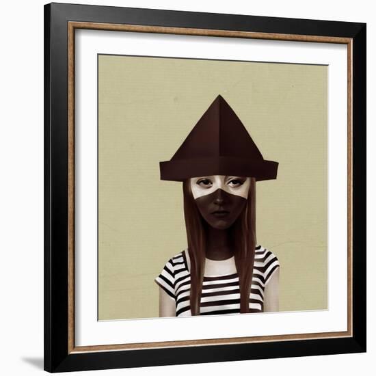 Ceci N'Est Pas Un Chapeau-Ruben Ireland-Framed Art Print