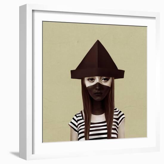 Ceci N'Est Pas Un Chapeau-Ruben Ireland-Framed Art Print