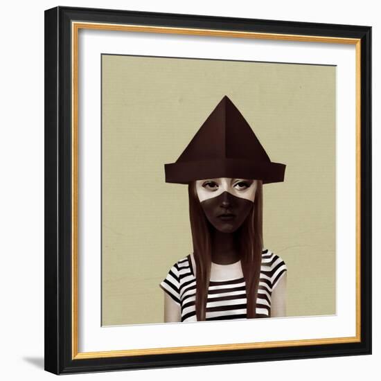 Ceci N'Est Pas Un Chapeau-Ruben Ireland-Framed Art Print