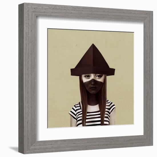 Ceci N'Est Pas Un Chapeau-Ruben Ireland-Framed Art Print