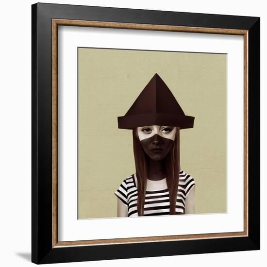 Ceci N'Est Pas Un Chapeau-Ruben Ireland-Framed Art Print