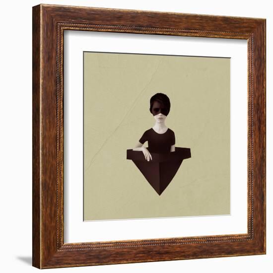 Ceci N'Est Pas Une Bateau-Ruben Ireland-Framed Art Print