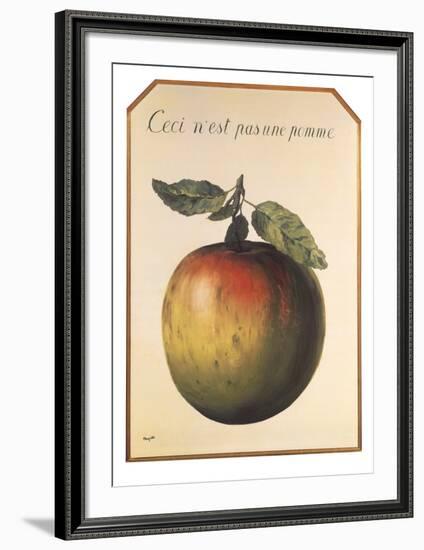 Ceci n’est pas une pomme-Rene Magritte-Framed Art Print