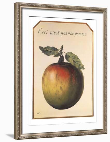 Ceci n’est pas une pomme-Rene Magritte-Framed Art Print