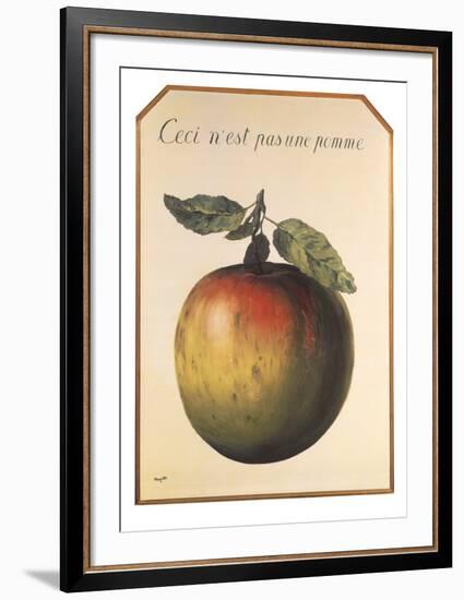 Ceci n’est pas une pomme-Rene Magritte-Framed Art Print