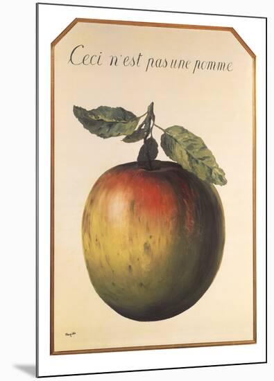 Ceci n’est pas une pomme-Rene Magritte-Mounted Art Print