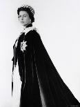 Queen Elizabeth II in Robes and Wearing the Order of the Garter, England-Cecil Beaton-Photographic Print