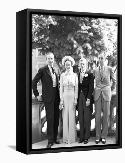 Cecil Beaton, the Duchess of Windsor, the Duke of Windsor and Edward Dudley Metcalfe, England-Cecil Beaton-Framed Premier Image Canvas