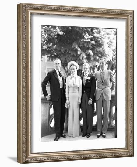 Cecil Beaton, the Duchess of Windsor, the Duke of Windsor and Edward Dudley Metcalfe, England-Cecil Beaton-Framed Giclee Print