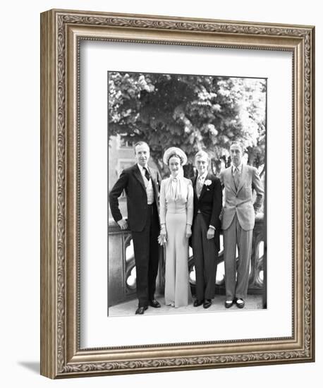 Cecil Beaton, the Duchess of Windsor, the Duke of Windsor and Edward Dudley Metcalfe, England-Cecil Beaton-Framed Giclee Print