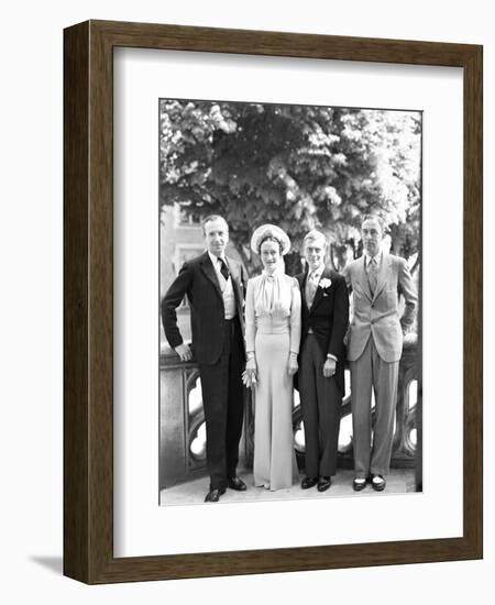 Cecil Beaton, the Duchess of Windsor, the Duke of Windsor and Edward Dudley Metcalfe, England-Cecil Beaton-Framed Giclee Print