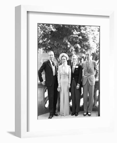 Cecil Beaton, the Duchess of Windsor, the Duke of Windsor and Edward Dudley Metcalfe, England-Cecil Beaton-Framed Giclee Print