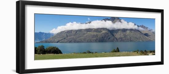 Cecil Peak seen from Glenorchy-Queenstown Road, Lake Wakatipu, Otago Region, South Island, New Z...-null-Framed Photographic Print