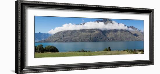 Cecil Peak seen from Glenorchy-Queenstown Road, Lake Wakatipu, Otago Region, South Island, New Z...--Framed Photographic Print