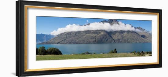 Cecil Peak seen from Glenorchy-Queenstown Road, Lake Wakatipu, Otago Region, South Island, New Z...-null-Framed Photographic Print