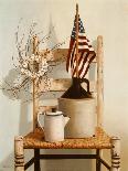 Chair with Jug and Flag-Cecile Baird-Laminated Art Print