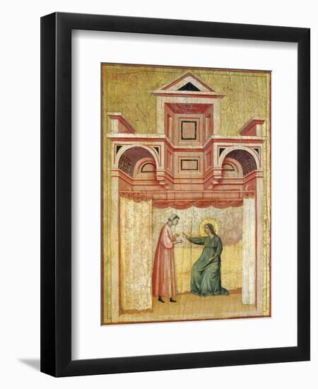 Cecilia Persuading Her Husband Valerian to Baptism-null-Framed Giclee Print