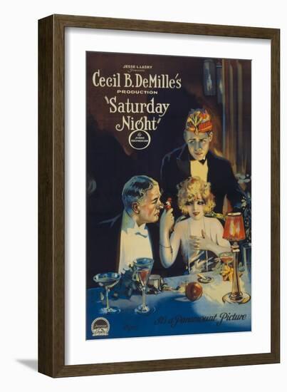 Cecille B. Demille's Saturday Night, c.1922-null-Framed Art Print
