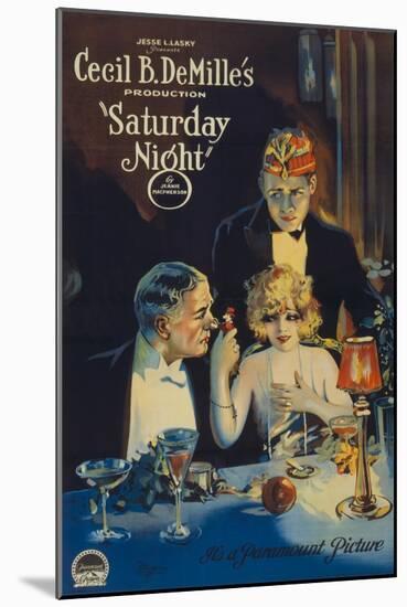 Cecille B. Demille's Saturday Night, c.1922-null-Mounted Art Print