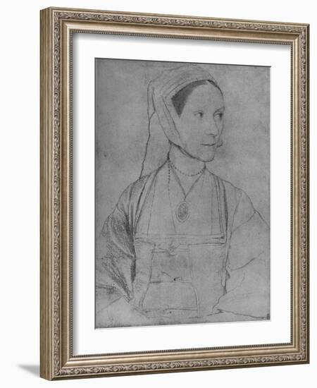 'Cecily Heron', 1526-1527 (1945)-Hans Holbein the Younger-Framed Giclee Print