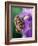 Cecropia Moth on Iris in Garden-Nancy Rotenberg-Framed Photographic Print