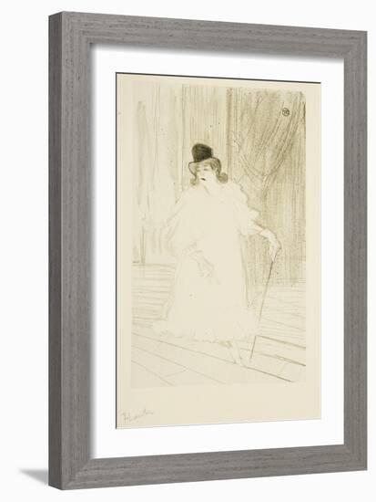 Cecy Loftus, 1895 (Colour Litho)-Henri de Toulouse-Lautrec-Framed Giclee Print