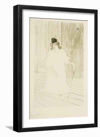 Cecy Loftus, 1895 (Colour Litho)-Henri de Toulouse-Lautrec-Framed Giclee Print