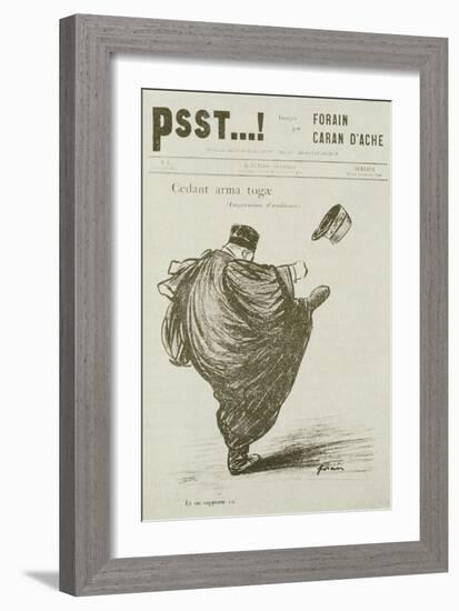 Cedant Arma Togae, No. 3, from 'Psst', 1898-Jean Louis Forain-Framed Giclee Print