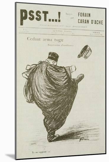 Cedant Arma Togae, No. 3, from 'Psst', 1898-Jean Louis Forain-Mounted Giclee Print