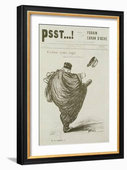Cedant Arma Togae, No. 3, from 'Psst', 1898-Jean Louis Forain-Framed Giclee Print