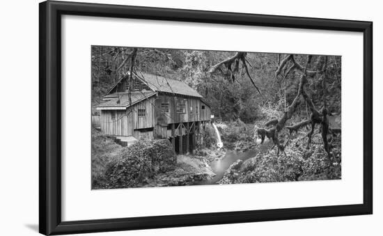 Cedar Creek Grist Mill B&W-Moises Levy-Framed Photographic Print