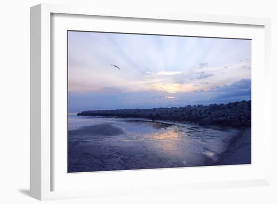 Cedar Island Sunrise-Alan Hausenflock-Framed Photographic Print