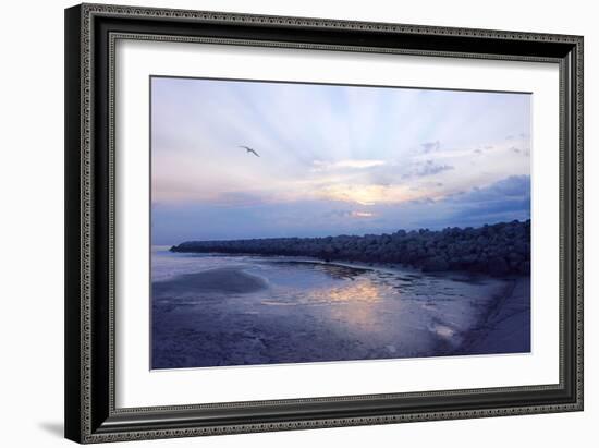 Cedar Island Sunrise-Alan Hausenflock-Framed Photographic Print