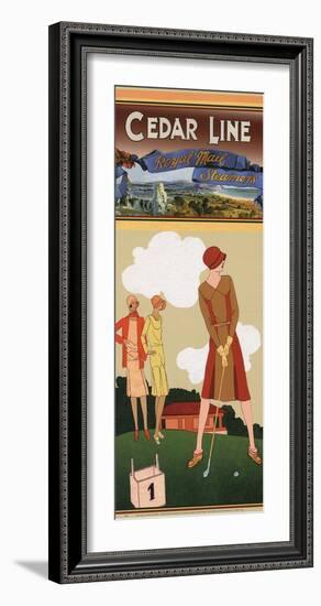 Cedar Line-Jane Travelin-Framed Art Print