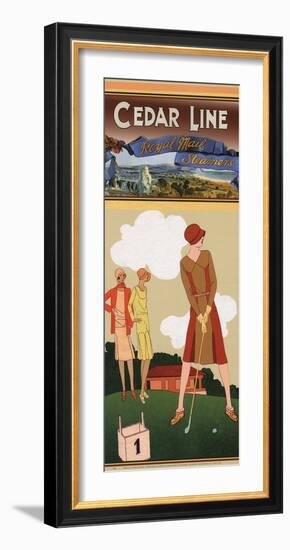 Cedar Line-Jane Travelin-Framed Art Print