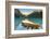 Cedar-Strip Canoe at Lake Louise, Banff National Park-Miles Ertman-Framed Photographic Print