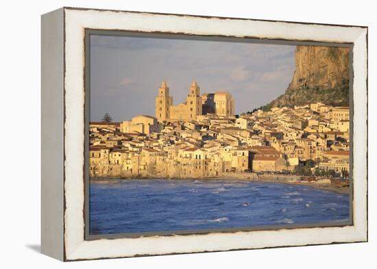 Cefalu, Palermo District, Sicily, Italy, Mediterranean, Europe-Bruno Morandi-Framed Premier Image Canvas