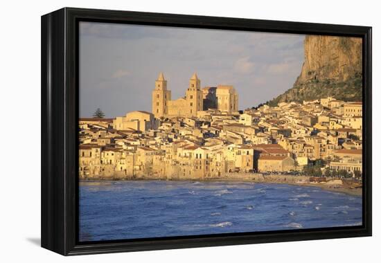 Cefalu, Palermo District, Sicily, Italy, Mediterranean, Europe-Bruno Morandi-Framed Premier Image Canvas