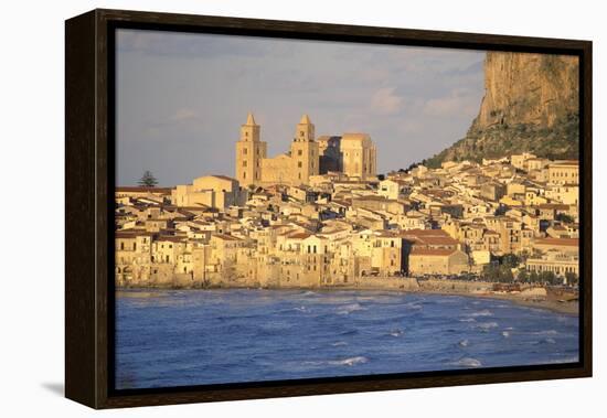 Cefalu, Palermo District, Sicily, Italy, Mediterranean, Europe-Bruno Morandi-Framed Premier Image Canvas
