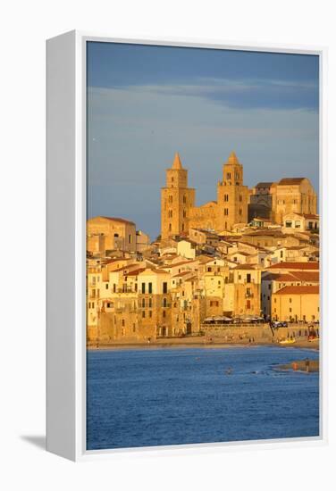 Cefalu, Sicily, Italy, Europe.-Marco Simoni-Framed Premier Image Canvas